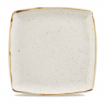 Stonecast Mustard Deep Square Plate 10.25"