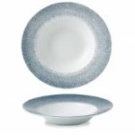 Raku Topaz Blue Wide Rim Bowl 11 Inch, RKTBVWBL1