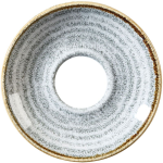 STUDIO PRINTS STONE GREY  CAPPUCCINO SAUCER 6.25