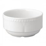 BUCK'HAM WHITE SUGAR BOWL/BOUILLON 7.5OZ